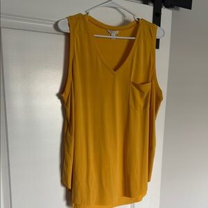 Yellow Sleeveless Top